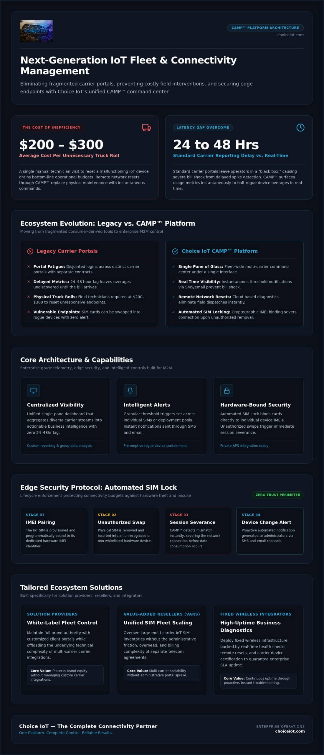 CAMP™ Connectivity: The Definitive Guide to Choice IoT’s Management Platform