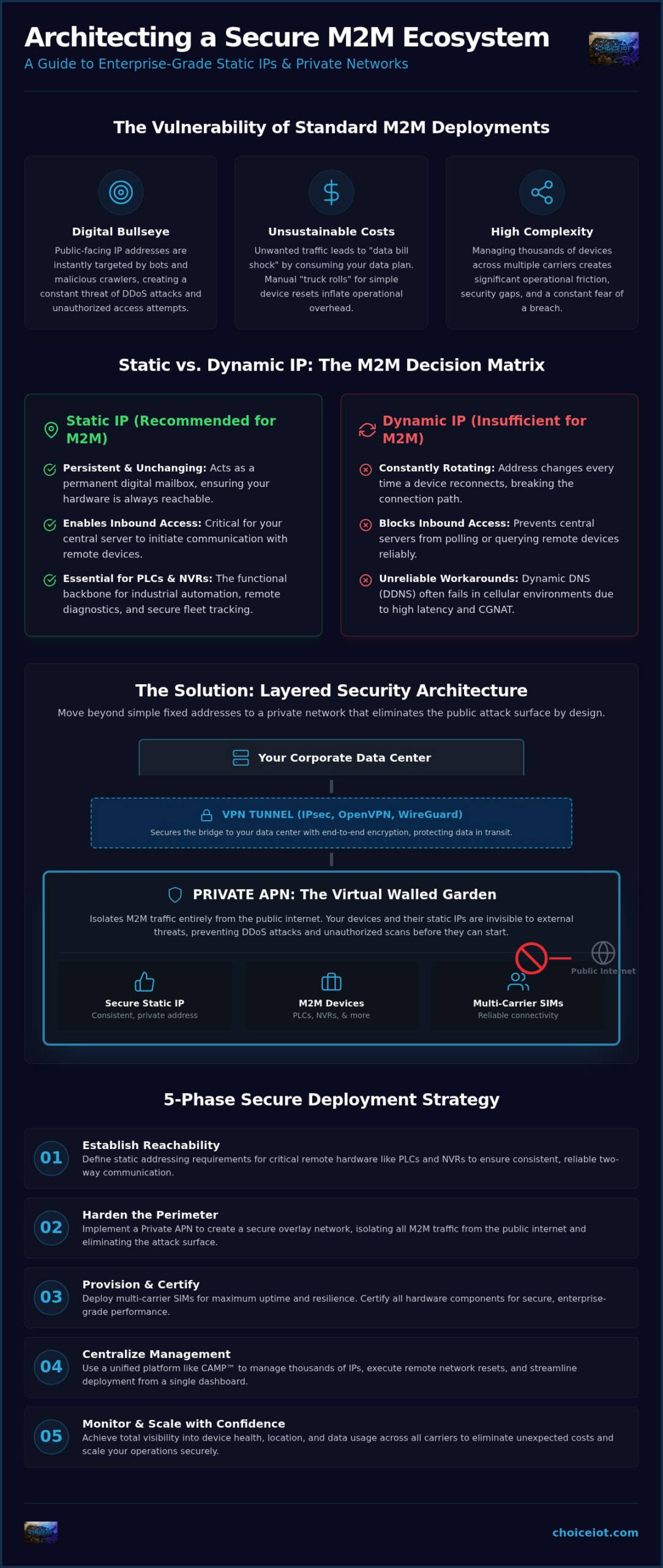 Secure Static IP for M2M: Strategic Deployment Guide
