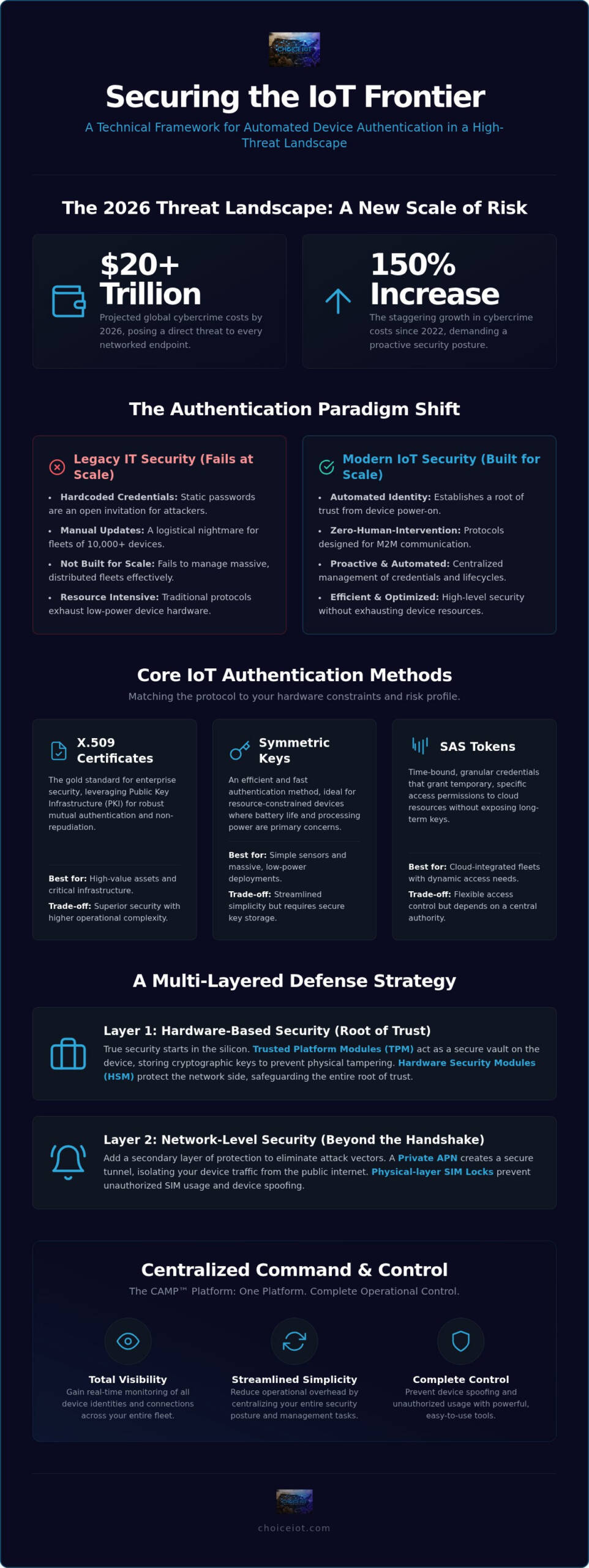 IoT Device Authentication Methods: The 2026 Security Framework